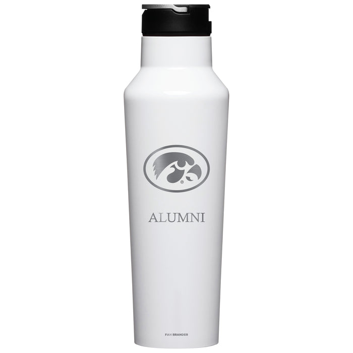Corkcicle Insulated Canteen Water Bottle with Iowa Hawkeyes Alumni Primary Logo