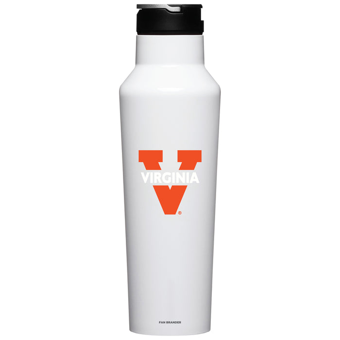 Corkcicle Insulated Canteen Water Bottle with Virginia Cavaliers Secondary Logo