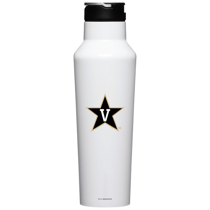 Corkcicle Insulated Canteen Water Bottle with Vanderbilt Commodores Primary Logo