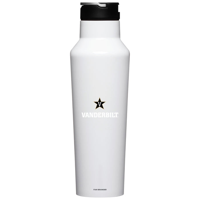 Corkcicle Insulated Canteen Water Bottle with Vanderbilt Commodores Secondary Logo