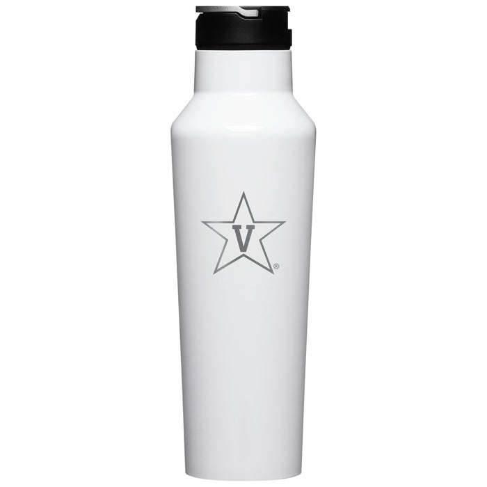 Corkcicle Insulated Sport Canteen Water Bottle with Vanderbilt Commodores Primary Logo
