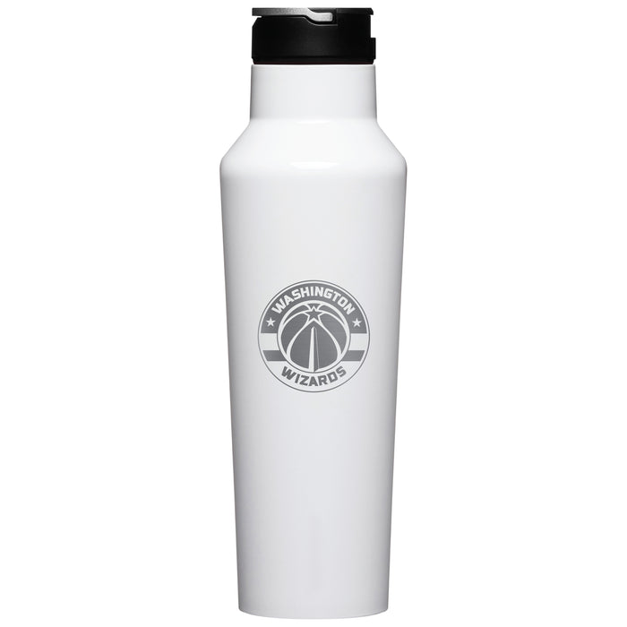 Corkcicle Insulated Canteen Water Bottle with Washington Wizards Etched Primary Logo