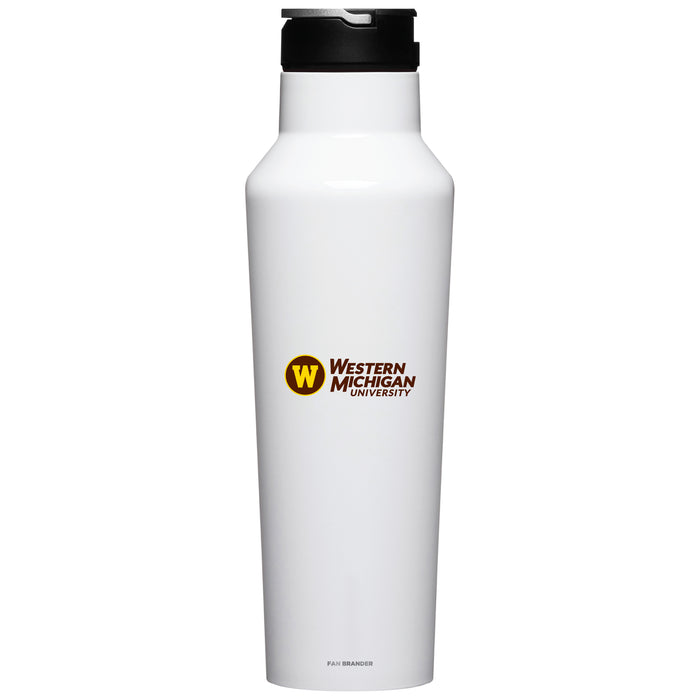 Corkcicle Insulated Canteen Water Bottle with Western Michigan Broncos Primary Logo