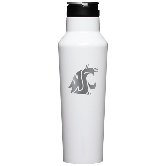 Corkcicle Insulated Sport Canteen Water Bottle with Washington State Cougars Primary Logo