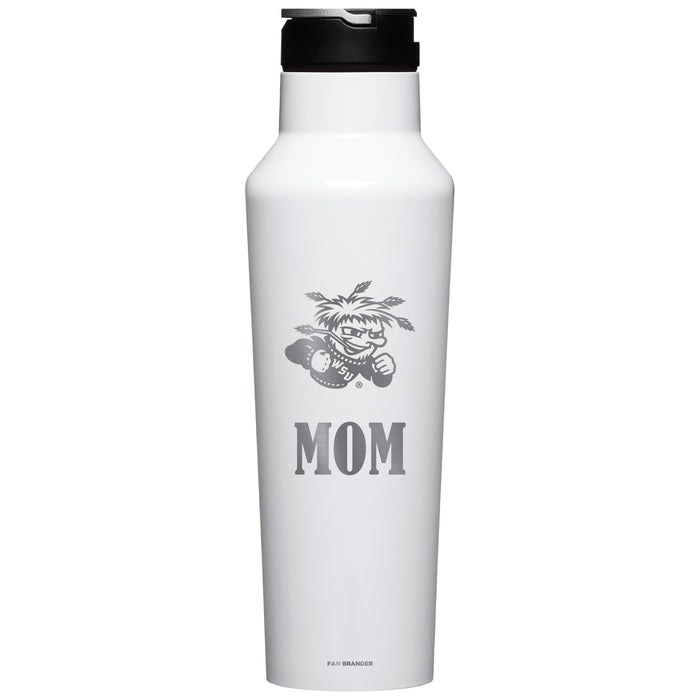 Corkcicle Insulated Canteen Water Bottle with Wichita State Shockers Mom Primary Logo