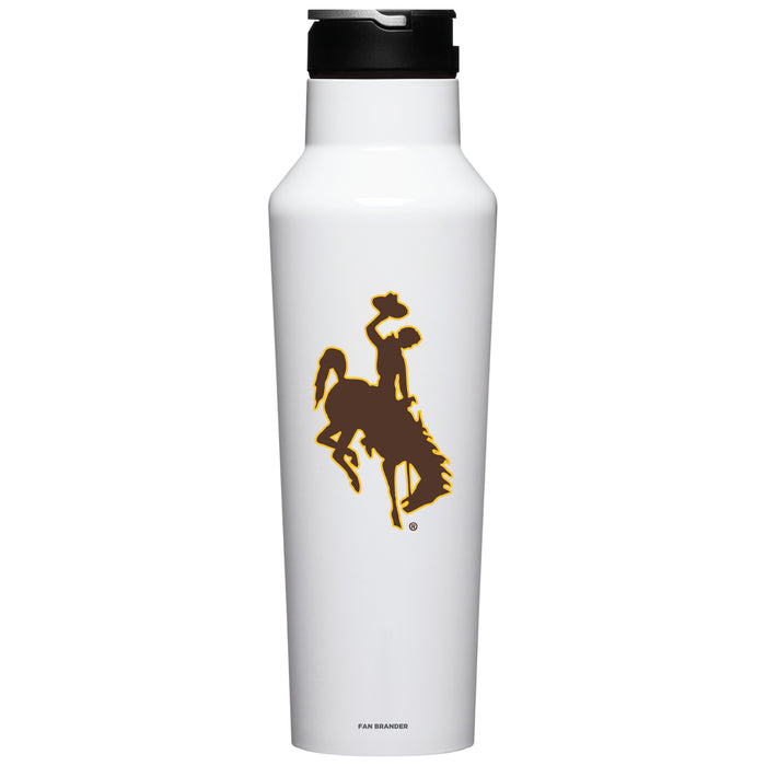 Corkcicle Insulated Canteen Water Bottle with Wyoming Cowboys Primary Logo