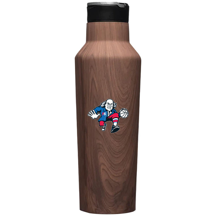 Corkcicle Insulated Canteen Water Bottle with Philadelphia 76ers Secondary Logo