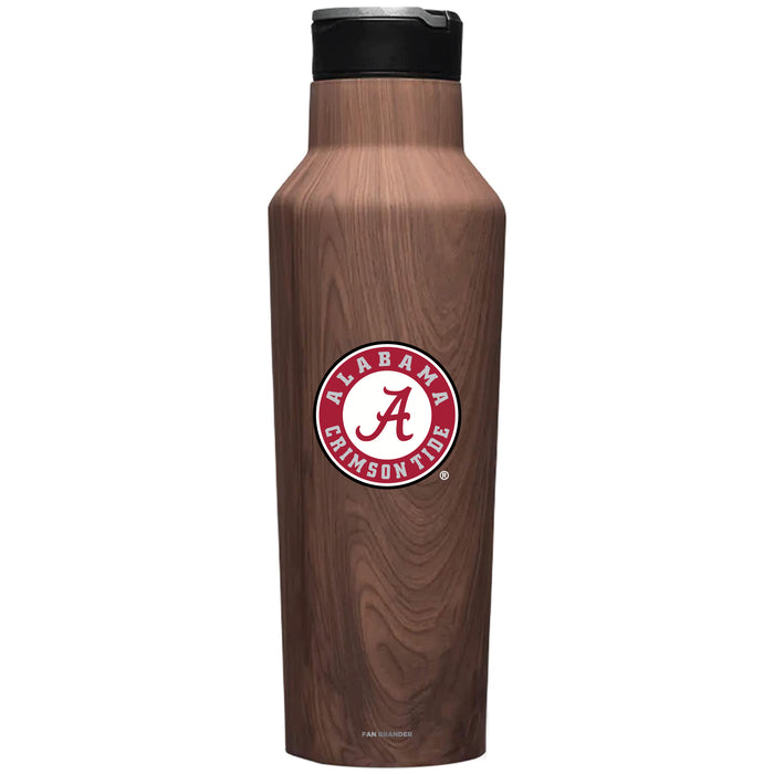 Corkcicle Insulated Canteen Water Bottle with Alabama Crimson Tide Primary Logo