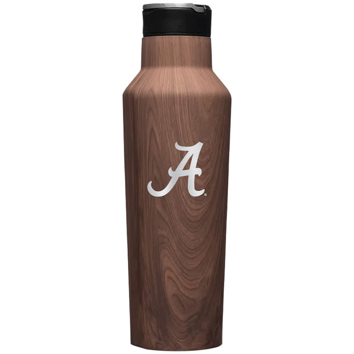 Corkcicle Insulated Canteen Water Bottle with Alabama Crimson Tide A Logo