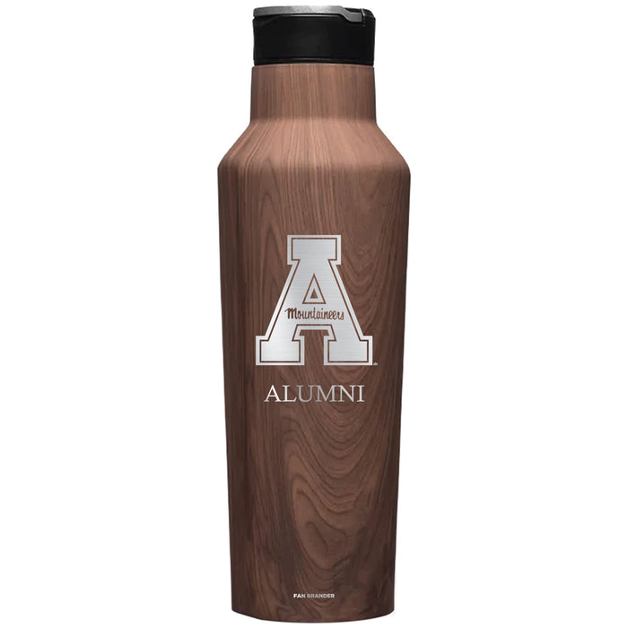 Corkcicle Insulated Canteen Water Bottle with Appalachian State Mountaineers Alumni Primary Logo