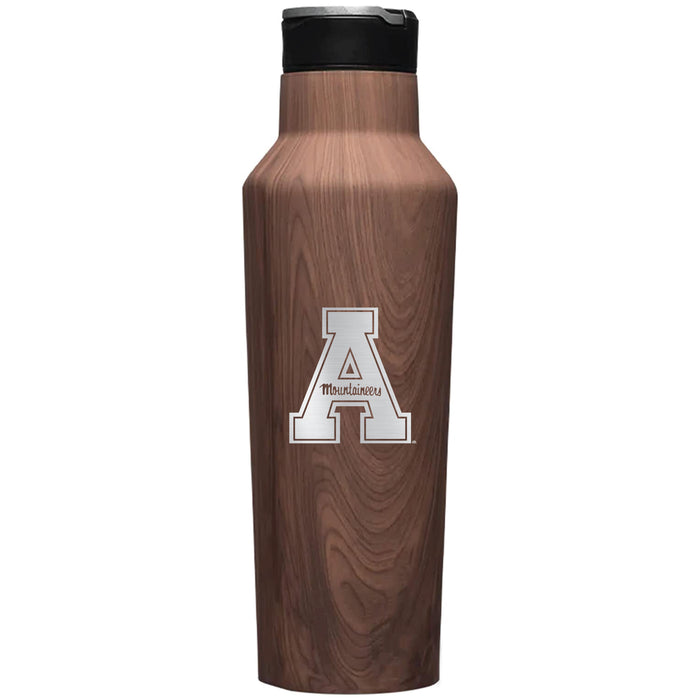 Corkcicle Insulated Sport Canteen Water Bottle with Appalachian State Mountaineers Primary Logo