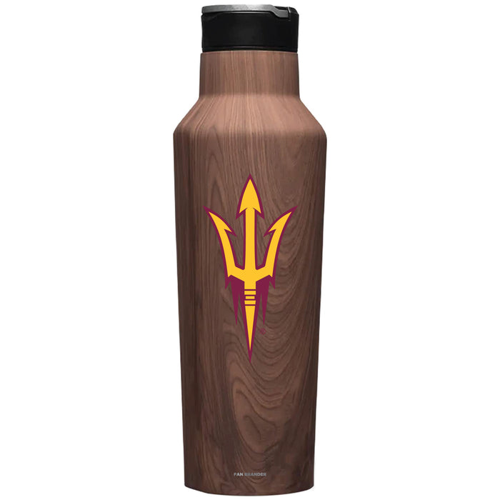 Corkcicle Insulated Canteen Water Bottle with Arizona State Sun Devils Primary Logo