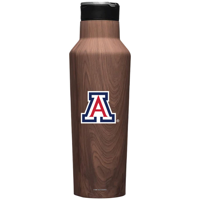 Corkcicle Insulated Canteen Water Bottle with Arizona Wildcats Primary Logo