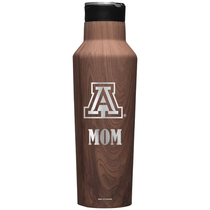 Corkcicle Insulated Canteen Water Bottle with Arizona Wildcats Mom Primary Logo