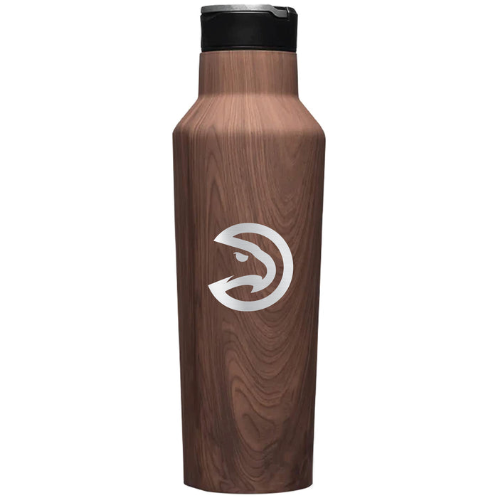 Corkcicle Insulated Canteen Water Bottle with Atlanta Hawks Etched Primary Logo