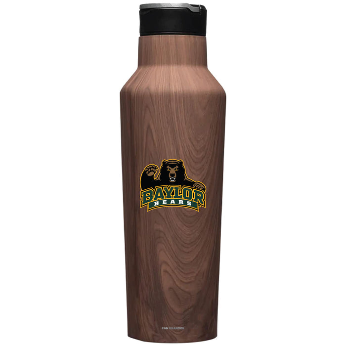 Corkcicle Insulated Canteen Water Bottle with Baylor Bears Secondary Logo