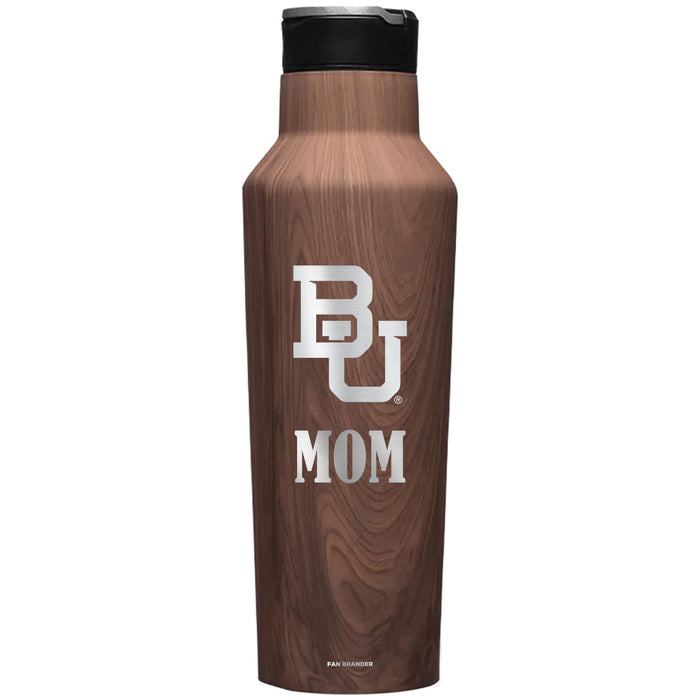 Corkcicle Insulated Canteen Water Bottle with Baylor Bears Mom Primary Logo