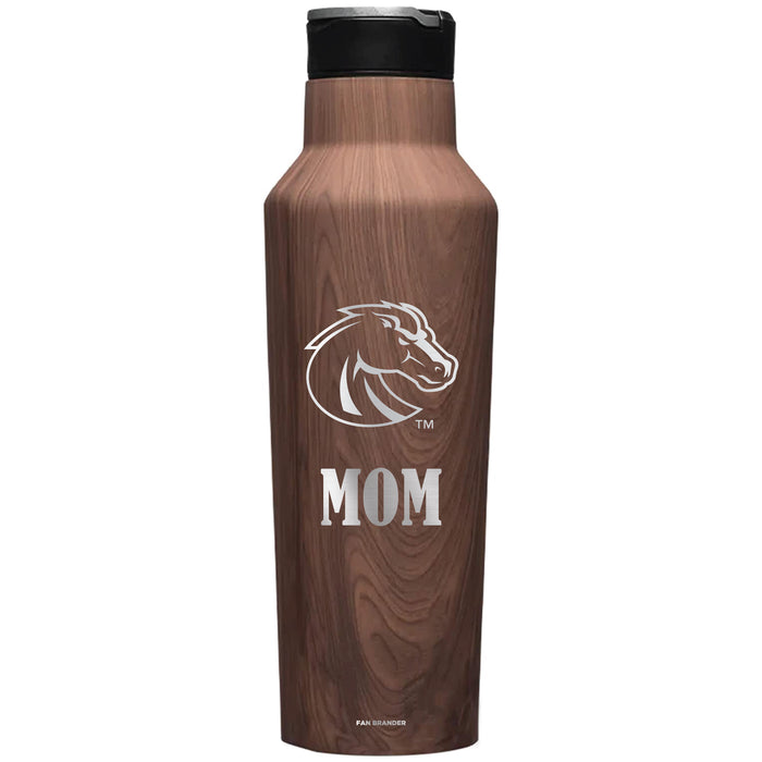 Corkcicle Insulated Canteen Water Bottle with Boise State Broncos Mom Primary Logo