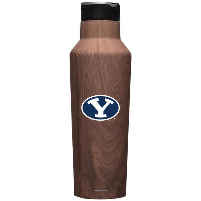 Corkcicle Insulated Canteen Water Bottle with Brigham Young Cougars Primary Logo