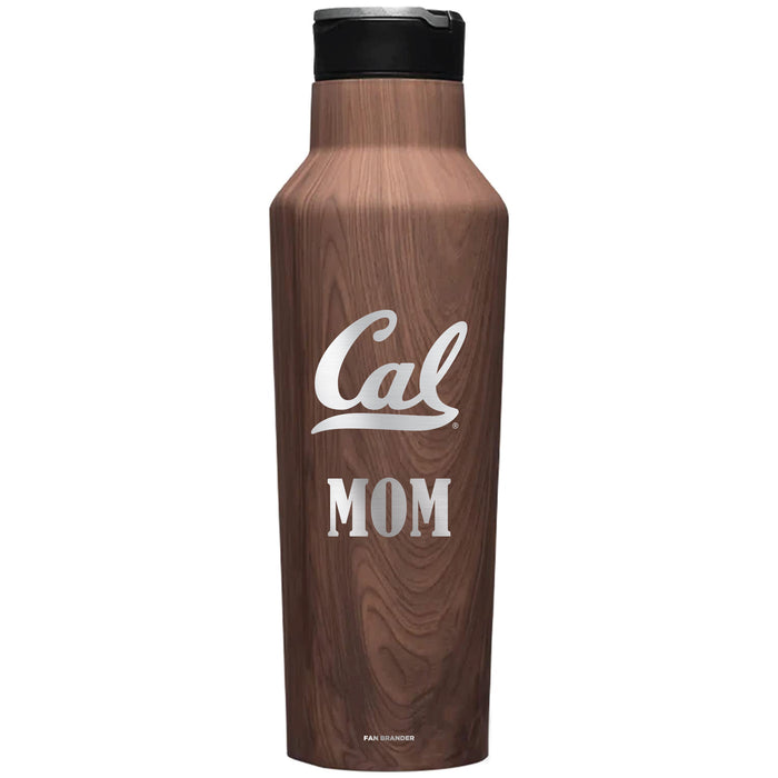 Corkcicle Insulated Canteen Water Bottle with California Bears Mom Primary Logo