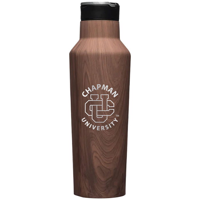 Corkcicle Insulated Sport Canteen Water Bottle with Chapman Univ Panthers Primary Logo