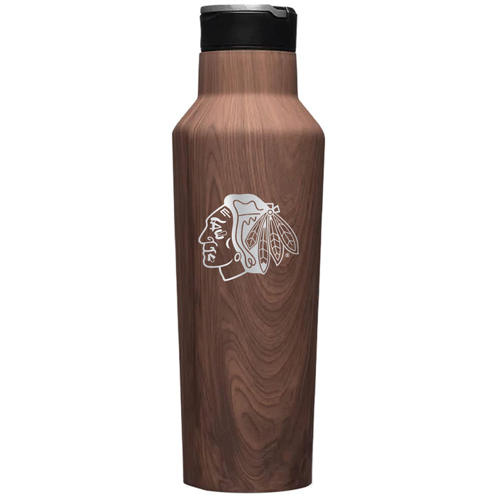 Corkcicle Insulated Canteen Water Bottle with Chicago Blackhawks Primary Logo