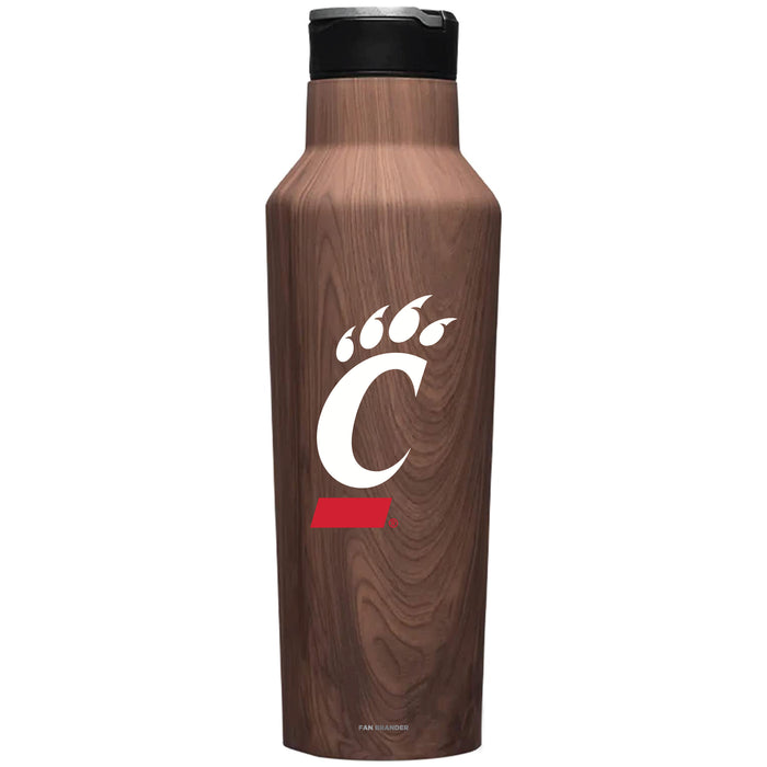 Corkcicle Insulated Canteen Water Bottle with Cincinnati Bearcats Primary Logo