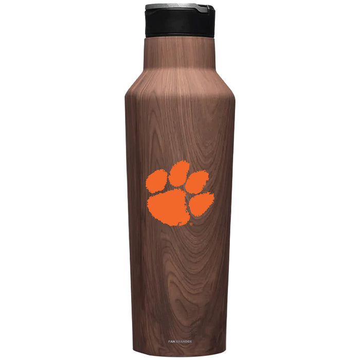 Corkcicle Insulated Canteen Water Bottle with Clemson Tigers Primary Logo