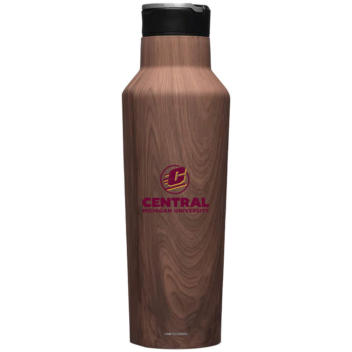 Corkcicle Insulated Canteen Water Bottle with Central Michigan Chippewas Secondary Logo