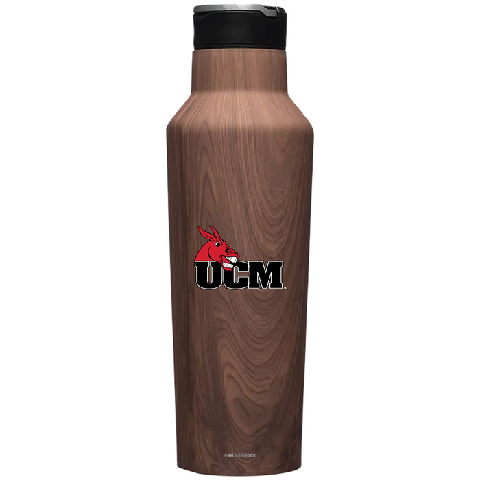 Corkcicle Insulated Canteen Water Bottle with Central Missouri Mules Primary Logo