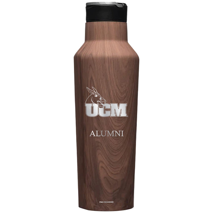 Corkcicle Insulated Canteen Water Bottle with Central Missouri Mules Mom Primary Logo