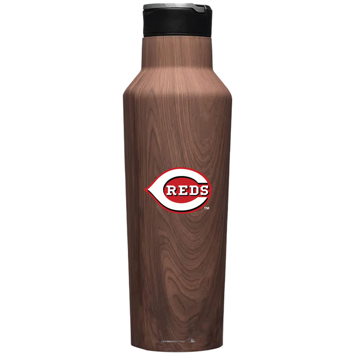 Corkcicle Insulated Canteen Water Bottle with Cincinnati Reds Primary Logo