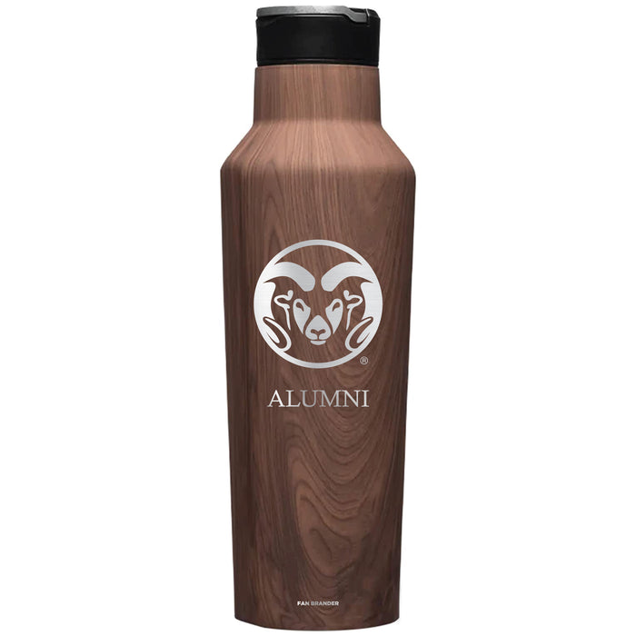 Corkcicle Insulated Canteen Water Bottle with Colorado State Rams Alumni Primary Logo