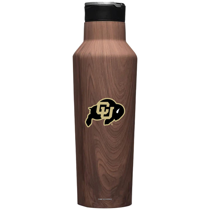 Corkcicle Insulated Canteen Water Bottle with Colorado Buffaloes Primary Logo