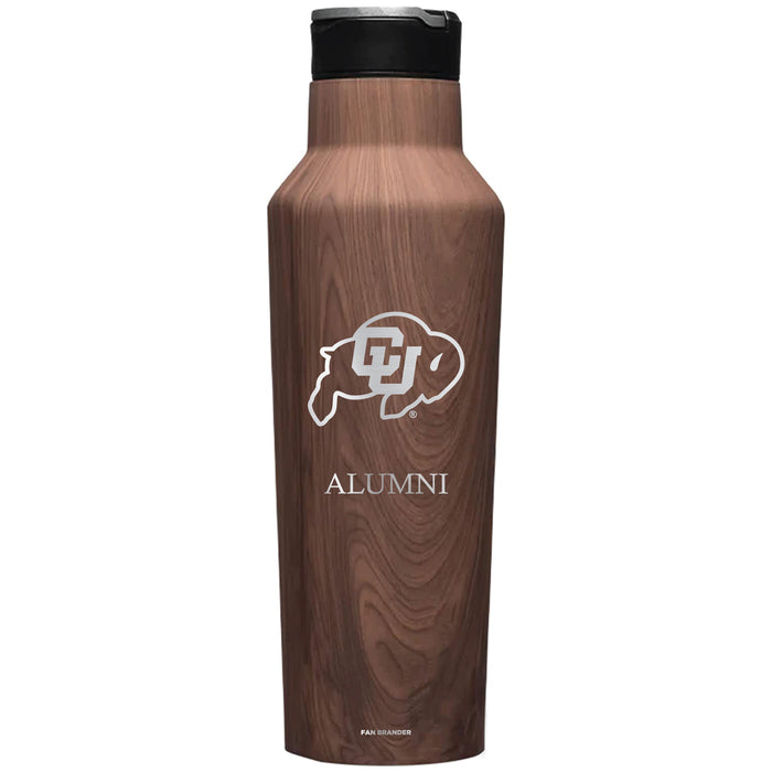 Corkcicle Insulated Canteen Water Bottle with Colorado Buffaloes Alumni Primary Logo