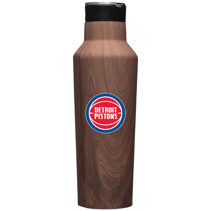 Corkcicle Insulated Canteen Water Bottle with Detroit Pistons Primary Logo