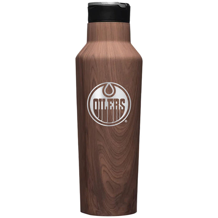 Corkcicle Insulated Canteen Water Bottle with Edmonton Oilers Primary Logo