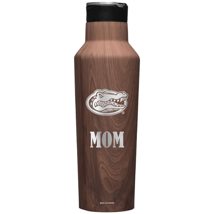 Corkcicle Insulated Canteen Water Bottle with Florida Gators Mom Primary Logo