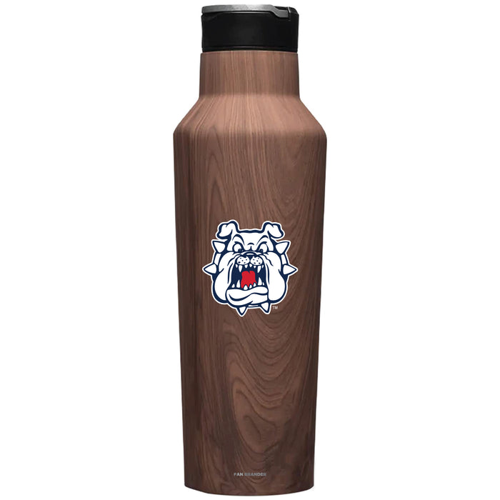 Corkcicle Insulated Canteen Water Bottle with Fresno State Bulldogs Secondary Logo