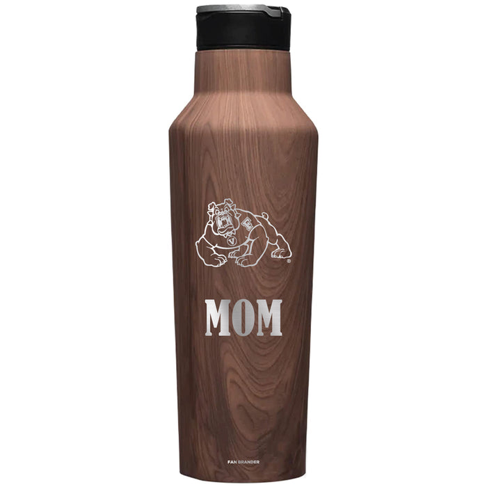 Corkcicle Insulated Canteen Water Bottle with Fresno State Bulldogs Mom Primary Logo