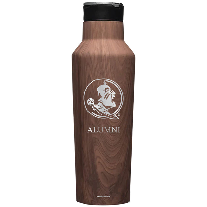Corkcicle Insulated Canteen Water Bottle with Florida State Seminoles Alumni Primary Logo