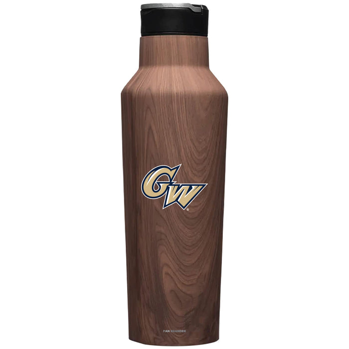 Corkcicle Insulated Canteen Water Bottle with George Washington Colonials Primary Logo