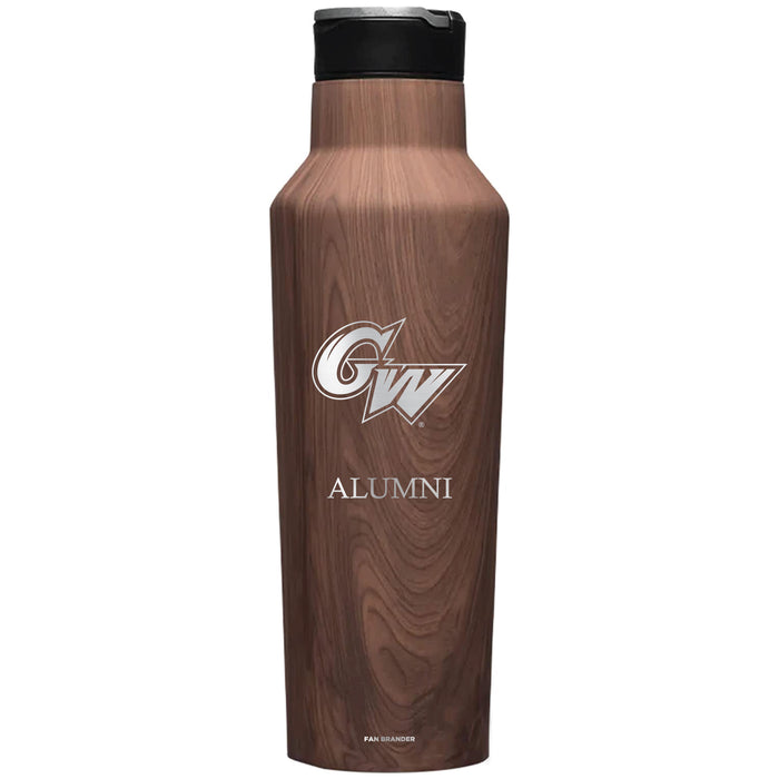 Corkcicle Insulated Canteen Water Bottle with George Washington Colonials Alumni Primary Logo