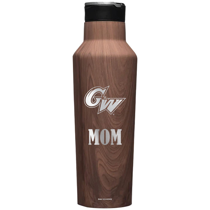 Corkcicle Insulated Canteen Water Bottle with George Washington Colonials Mom Primary Logo