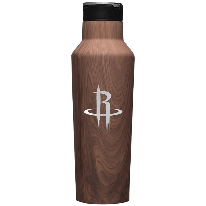 Corkcicle Insulated Canteen Water Bottle with Houston Rockets Etched Primary Logo