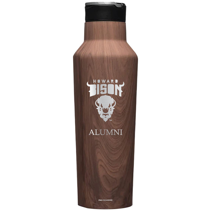 Corkcicle Insulated Canteen Water Bottle with Howard Bison Alumni Primary Logo