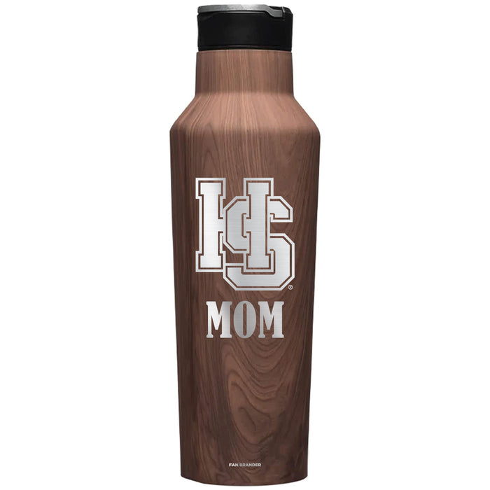 Corkcicle Insulated Canteen Water Bottle with Hampden Sydney Mom Primary Logo