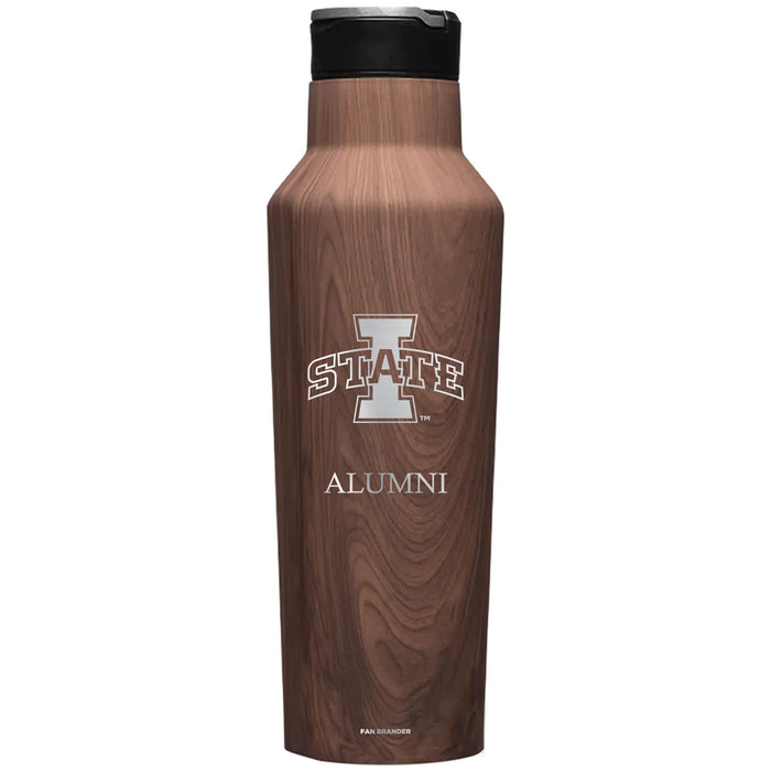 Corkcicle Insulated Canteen Water Bottle with Iowa State Cyclones Alumni Primary Logo