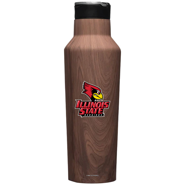 Corkcicle Insulated Canteen Water Bottle with Illinois State Redbirds Secondary Logo