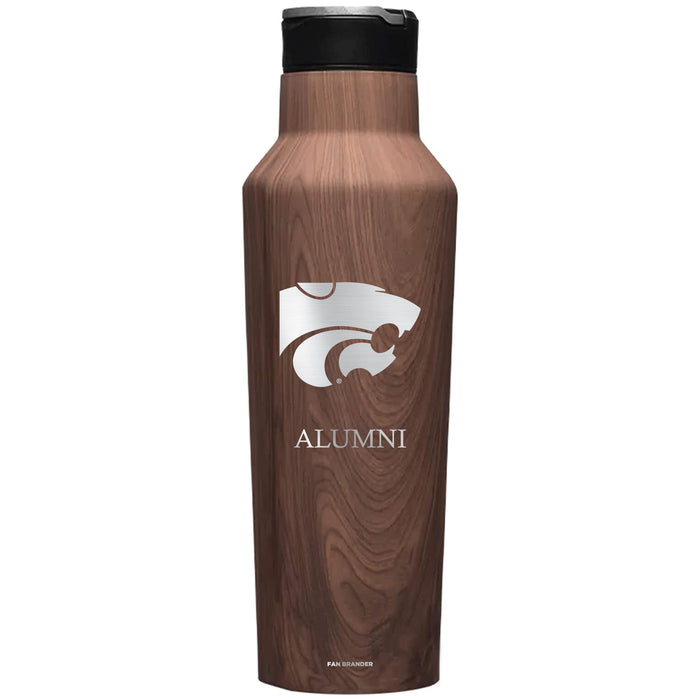 Corkcicle Insulated Canteen Water Bottle with Kansas State Wildcats Alumni Primary Logo
